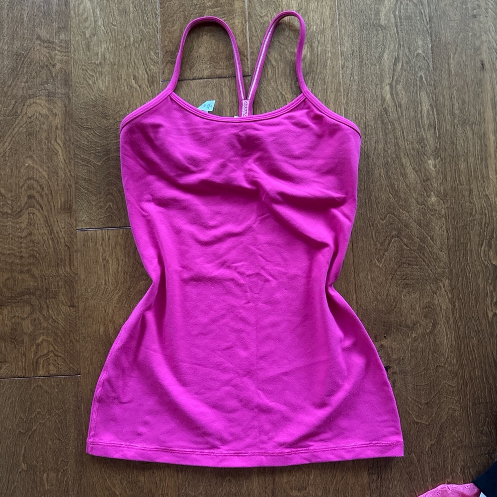 Lululemon Athletica Bright Pink Tank Top